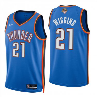 Oklahoma City Thunder #21 Aaron Wiggins Blue Jersey-