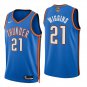 Oklahoma City Thunder #21 Aaron Wiggins Blue Jersey-