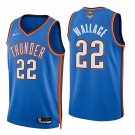 Oklahoma City Thunder #22 Cason Wallace Blue Jersey- Oklahoma City Thunder #22 Cason Wallace Blue Jersey-