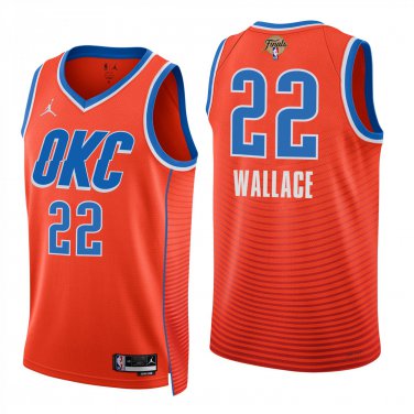 Oklahoma City Thunder #22 Cason Wallace Orange Jersey-