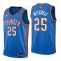 Oklahoma City Thunder #25 Ajay Mitchell Blue Jersey-