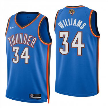 Oklahoma City Thunder #34 Kenrich Williams Blue Jersey-