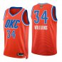 Oklahoma City Thunder #34 Kenrich Williams Orange Jersey-