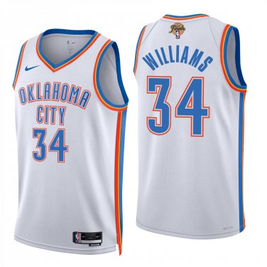 Oklahoma City Thunder #34 Kenrich Williams White Jersey-