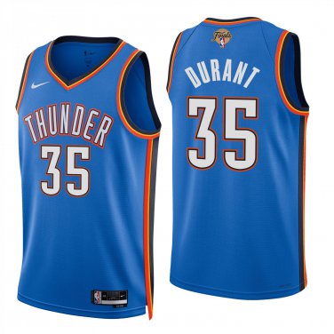 Oklahoma City Thunder #35 Kevin Durant Blue Jersey-