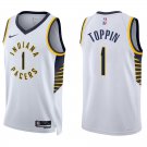 Pacers #1 Obi Toppin White Swingman Jersey