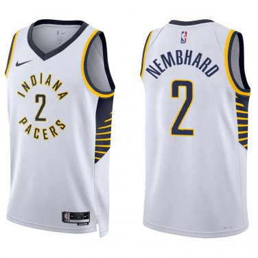 Pacers #2 Andrew Nembhard White Swingman Jersey