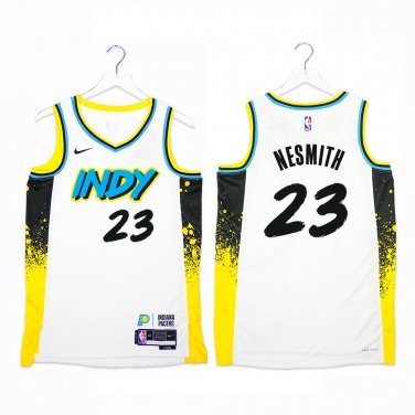 Pacers #23 Aaron Nesmith White City Swingman Jersey