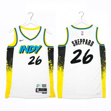 Pacers #26 Ben Sheppard White City Swingman Jersey