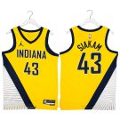 Pacers #43 Pascal Siakam Yellow Swingman Jersey