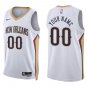 Pelicans #00 Custom Name And Number White Swingman Jersey