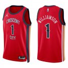Pelicans #1 Zion Williamson Red Swingman Jersey