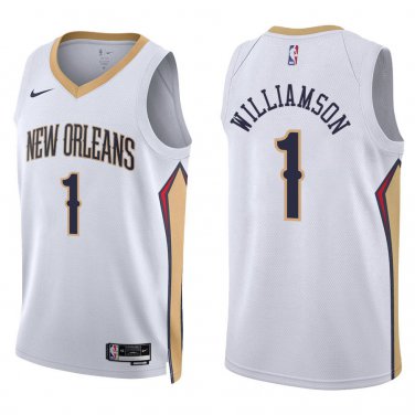 Pelicans #1 Zion Williamson White Swingman Jersey