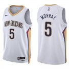 Pelicans #5 Dejounte Murray White Swingman Jersey