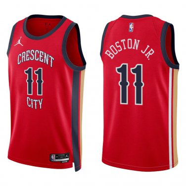 Pelicans #11 Brandon Boston Jr. Red Swingman Jersey