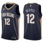 Pelicans #12 Antonio Reeves Navy Swingman Jersey