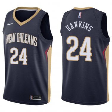 Pelicans #24 Jordan Hawkins Navy Swingman Jersey
