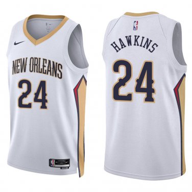 Pelicans #24 Jordan Hawkins White Swingman Jersey