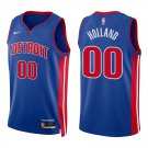 Pistons #00 Ron Holland Royal Blue Swingman Jersey
