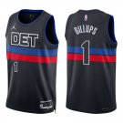 Pistons #1 Chauncey Billups Black Statement Swingman Jersey