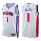 Pistons #1 Chauncey Billups White Swingman Jersey