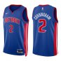 Pistons #2 Cade Cunningham Royal Blue Swingman Jersey