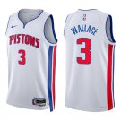 Pistons #3 Ben Wallace White Swingman Jersey
