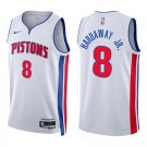 Pistons #8 Tim Hardaway Jr. White Swingman Jersey