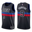 Pistons #9 Ausar Thompson Black Statement Swingman Jersey Pistons #9 Ausar Thompson Black Statement Swingman Jersey