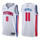 Pistons #11 Isiah Thomas White Swingman Jersey