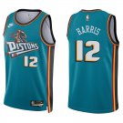 Pistons #12 Tobias Harris Teal Swingman Jersey