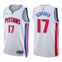 Pistons #17 Dennis Schroder White Swingman Jersey