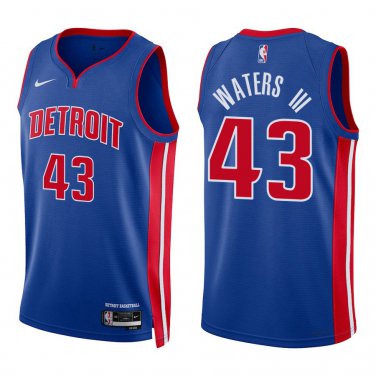Pistons #43 Lindy Waters III Royal Blue Swingman Jersey