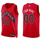 Raptors #00 Custom Name And Number Red Swingman Jersey