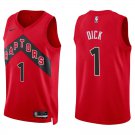Raptors #1 Gradey Dick Red Swingman Jersey