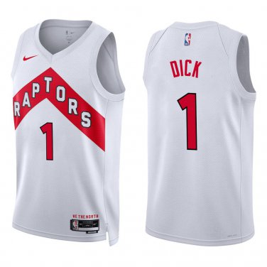 Raptors #1 Gradey Dick White Swingman Jersey