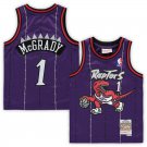 Raptors #1 Tracy McGrady Purple Classic 1995 96 Jersey