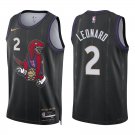 Raptors #2 Kawhi Leonard Black City Swingman Jersey