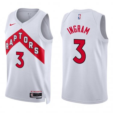 Raptors #3 Brandon Ingram White Swingman Jersey