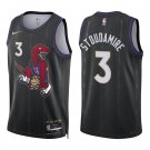 Raptors #3 Damon Stoudamire Black City Swingman Jersey