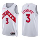 Raptors #3 Damon Stoudamire White Swingman Jersey