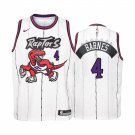 Raptors #4 Scottie Barnes White Classic 1995 96 Jersey