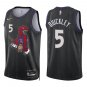 Raptors #5 Immanuel Quickley Black City Swingman Jersey