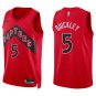 Raptors #5 Immanuel Quickley Red Swingman Jersey