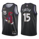 Raptors #15 Vince Carter Black City Swingman Jersey