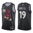 Raptors #19 Jakob Poeltl Black City Swingman Jersey