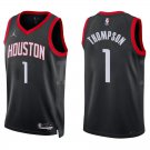 Rockets #1 Amen Thompson Black Statement Swingman Jersey
