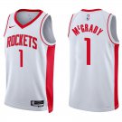 Rockets #1 Tracy McGrady White Swingman Jersey