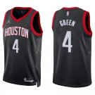 Rockets #4 Jalen Green Black Statement Swingman Jersey