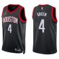 Rockets #4 Jalen Green Black Statement Swingman Jersey